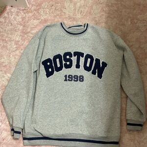 Gray Boston 1998 Men's Sweater